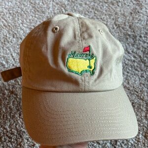 Masters American Needle Beige Hat with Green and Yellow USA Design